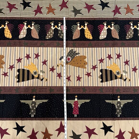 Vtg Moda ANGEL Stripe Cotton Fabric Quilt Bundle Moda Barmmock & Patak Xmas - Picture 6 of 9